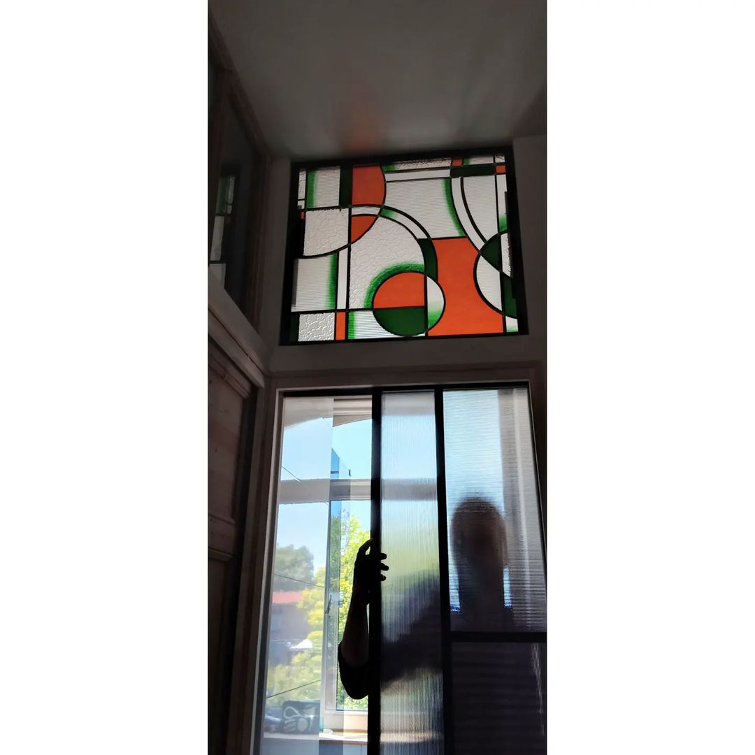 verre vert, verre orange