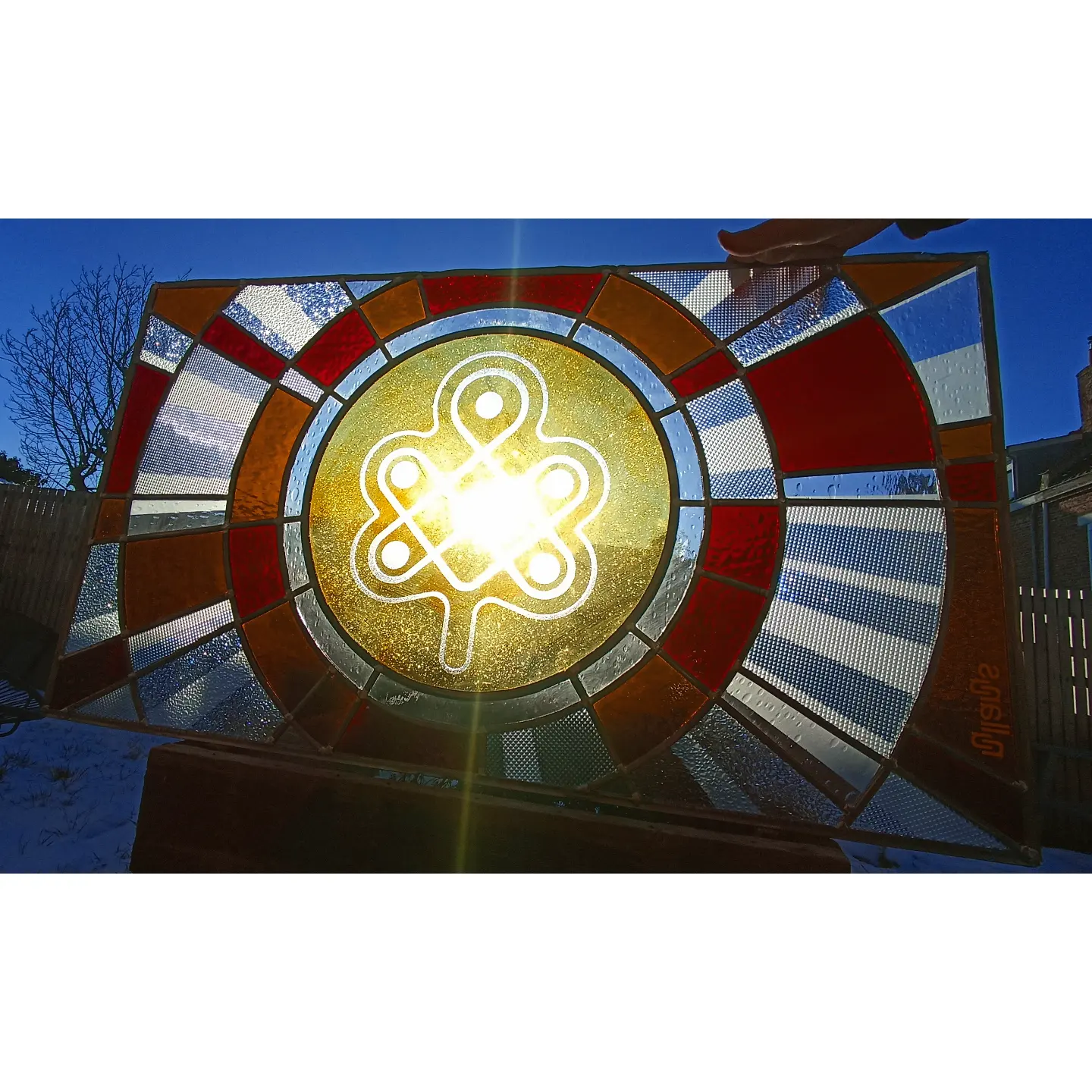 vitrail blason familial